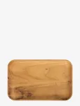 Aida - Raw Teak - Rektangul&aelig;r Frokosttallerken 1 Stk 23,7X14.9X1,8 Cm - Serveerimisvaagnad - ONE SIZE