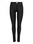 ONLY - Onlanne K Mid Waist Coated Pnt Noos - Nahksed retuusid-p&uuml;ksid - XL x 32