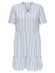 ONLY Carmakoma - Cartiri-Caro S/S V-Neck Lin Dress  Tlr - L&uuml;hikesed kleidid - 46