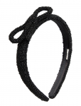 Becks&ouml;ndergaard - Bow Slim Beaded Hairbrace - Juuksekummid - ONE SIZE