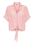 ONLY - Onlpaula Life S/S Tie Shirt Wvn Noos - L&uuml;hikeste varrukatega - M