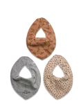 Pippi - Bandana Bib Boy -Aop (3-Pack) - Pudip&otilde;lled - ONE SIZE