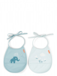 Done By Deer - Tiny Pocket Bib 2-Pack Elphee Blue - Varrukateta pudip&otilde;lled - ONE SIZE