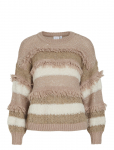 Vila - Vituri O-Neck L/S Sequin Knit Top - Džemprid - XS
