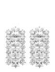 By Jolima - Sky Crystal Earring Silver - Rippuvad k&otilde;rvar&otilde;ngad - ONE SIZE