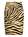 Lauren Ralph Lauren - Zebra-Print Linen-Cotton Pencil Skirt - L&uuml;hikesed seelikud - 34