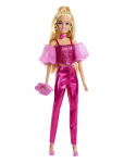 Barbie - Deluxe Style Fashion Doll #5 In Metallic Pink Outfit With Corset Top And Accessories, Blonde - Nukud - ONE SIZE
