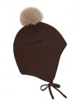 Minymo - Hat W. Detachable Fake Fur - Kootud m&uuml;tsid - 9-12M