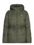 Tommy Jeans - Tjw Hooded Midi Puffer Jacket - Polsterdatud jakid - S