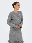 ONLY - Onlmera Life Ls Frill Dress Ex Knt - L&uuml;hikesed kleidid - XS