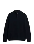 Superdry - Lw Cotton Texture Half Zip - Poolpika lukuga džemprid - S