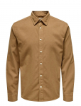 ONLY & SONS - Onsotto Reg Peach Finish Ls Shirt - Vabaaja s&auml;rgid - XL