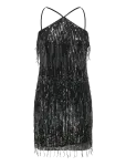 ONLY - Onlspacy Sl Halterneck Sequins Dress Wvn - L&uuml;hikesed kleidid - L