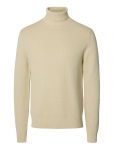 Selected - Slhdane Ls Knit Structure Roll Neck Noos - K&otilde;rge kaelusega - XXL