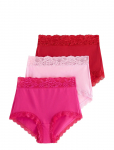 Lindex - 3-Pack Briefs With High Waist - K&otilde;rge v&ouml;&ouml;kohaga alusp&uuml;ksid - S