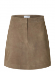 Selected - Slfkaya Mw Suede Skirt Noos - L&uuml;hikesed seelikud - 44
