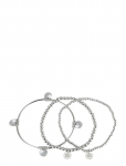 Bud To Rose - Capri 3-Pack Bracelet Silver - K&auml;eketid - ONE SIZE