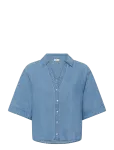 Kaffe - Kajade Denim Shirt - L&uuml;hikeste varrukatega - 34