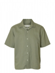 Selected - Slmrlxclay Linenblend Ss Shirt Res Noos - Vabaaja s&auml;rgid - XXL