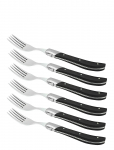 Laguiole By H&acirc;ws - Laguiole By H&acirc;ws Steak Fork Set 6 Pcs Black Wood - Liha s&ouml;&ouml;giriistad - ONE SIZE