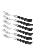 Laguiole By H&acirc;ws - Laguiole By H&acirc;ws Steak Fork Set 6 Pcs Black Wood - Liha s&ouml;&ouml;giriistad - ONE SIZE