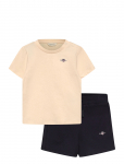 Gant Kids - Shield Ss T-Shirt And Sweatshort Set - Komplektid l&uuml;hikeste varrukatega T-s&auml;rgiga - 116