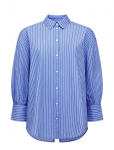 French Connection - Cambria Cotton Striped Bow Shi - Pikkade varrukatega - S