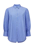 French Connection - Cambria Cotton Striped Bow Shi - Pikkade varrukatega - S
