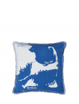 Lexington Home - Map Printed Organic Cotton Pillow Cover - Padjap&uuml;&uuml;rid - 50X50