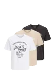 Jack & Jones - Jprbluzane Ss Tee Fst 3Pk Mp - L&uuml;hikeste varrukatega - XXL