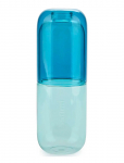 Balvi - Flaska O Glas Piller Bl&aring;tt Glas 500 Ml - Veepudelid - 19.8X7X7CM