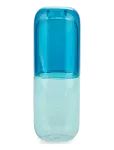 Balvi - Flaska O Glas Piller  Bl&aring;tt Glas 500 Ml - Veepudelid - 19.8X7X7CM
