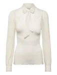 Rosemunde - Rwbeatha Silk Full Lace Bow Ls T-Shirt - Pikkade varrukatega - XL