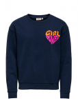Kids Only - Koganni Life Leo/Emb L/S O-Neck Fr Swt - Dressipluusid - 110-116