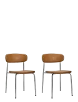 House Doctor - Chair, Hdpova, Cognac, Chrome - Toolid - 52X46.5X78CM
