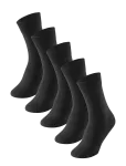 Schiesser - Men's Socks, 5-Pack, Black - Bluebird - Tavalised sokid - 43-46