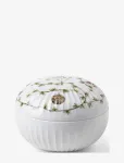 K&auml;hler - Hammersh&oslash;i Christmas Bonbonniere &Oslash;12 Cm Hvid M. Deko - Dekoratiivsed vaagnad - &Oslash; 11.5 cm