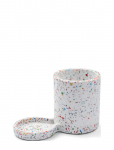 Humdakin - Rainbow Terrazzo Dishwashing Holder - Cloths & Dishbrush - H14CM