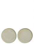 Mette Ditmer - Sand Grain Plate, 2-Pack - V&auml;ikesed taldrikud - &Oslash; 20 CM