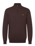 Lyle & Scott - Cotton Merino Quarter Zip Jumper - Poolpika lukuga džemprid - XXL
