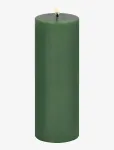 UYUNI Lighting - Led Pillar Candle, Olive Green, Smooth, 5,8X15,2 Cm - Plokkk&uuml;&uuml;nlad - H15.2CM