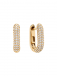 Marmara Sterling - Goldplated Link Earrings - R&otilde;ngad - ONE SIZE