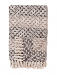 House Nordic - Hilla - Plaid, Brown/Beige/White, 130X180 Cm - Tekid ja pleedid - 130X180CM