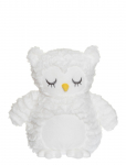 Teddykompaniet - Teddy Heaters, Owl, With Wavy Furr, White - Pehmed loomad - 35 CM