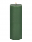 UYUNI Lighting - Led Pillar Candle, Olive Green, Smooth, 5,8X15,2 Cm - Plokkk&uuml;&uuml;nlad - H15.2CM