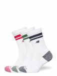 New Balance - Active Lifestyle Striped Crew Socks 3 Pack - Spordisokid - XL