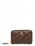 Coach - Quilted Pillow Leather Essential Small Zip Around Card Case - Rahakotid - ONE SIZE