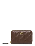 Coach - Quilted Pillow Leather Essential Small Zip Around Card Case - Rahakotid - ONE SIZE