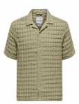 ONLY & SONS - Onsbraddock Reg Ss Resort Waffle Shirt - L&uuml;hikeste varrukatega s&auml;rgid - L