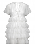 Bubbleroom - Deep V-Neck Tulle Dress - L&uuml;hikesed kleidid - 40